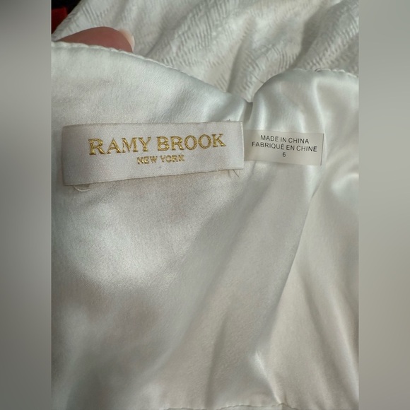 Ramy BrookBria Springtime Burnout Midi white Dress Sz 6 - Picture 12 of 12